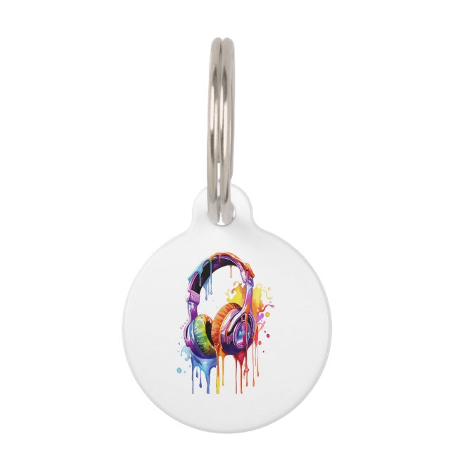 Summer Soundwaves  Pet Tag (Front)