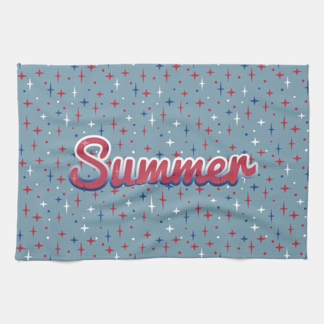 Summer Sparkles Tea Towel (Horizontal)