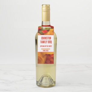 Summer Spice Up The Party Family Cookout BBQ Bottle Tag