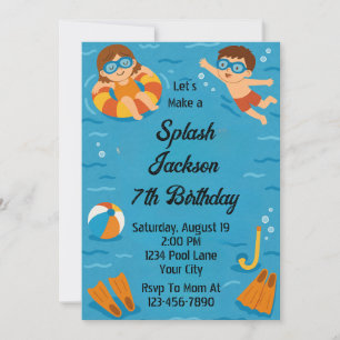 Summer Splash Birthday Invitation