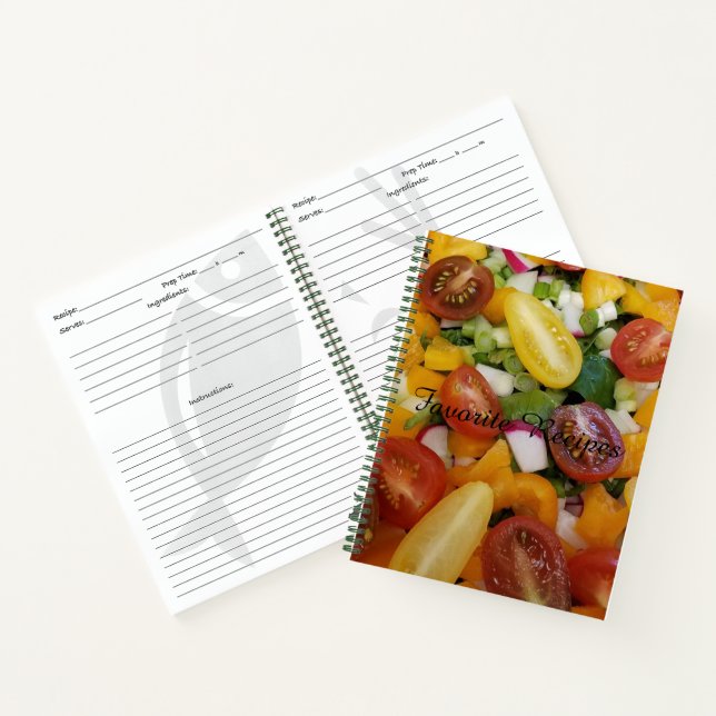 Summer Splash! Favourite Recipes Notebook (Inside)