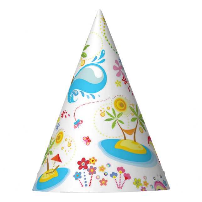 Summer Splash Party Hat (Front)