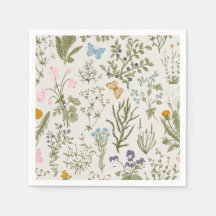 Summer Spring Floral Wildflowers and Herb