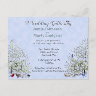 Summer/Spring Wedding-Nature Theme: Invitation