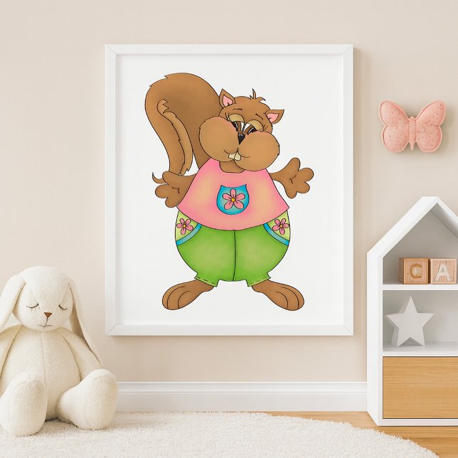 summer squirrel poster (Creator Uploaded)