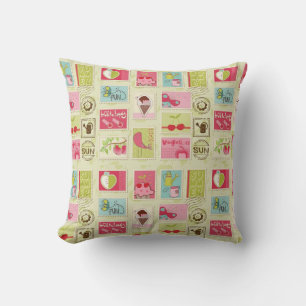 Summer Stamps Cushion