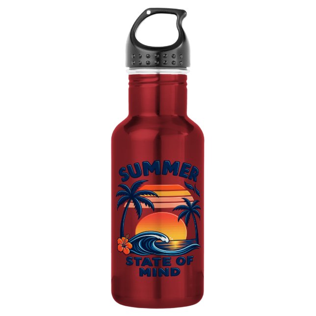 Summer State of Mind 532 Ml Water Bottle (Front)