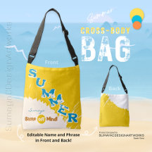 Summer State of Mind Beach Colors Cross-Body Bag