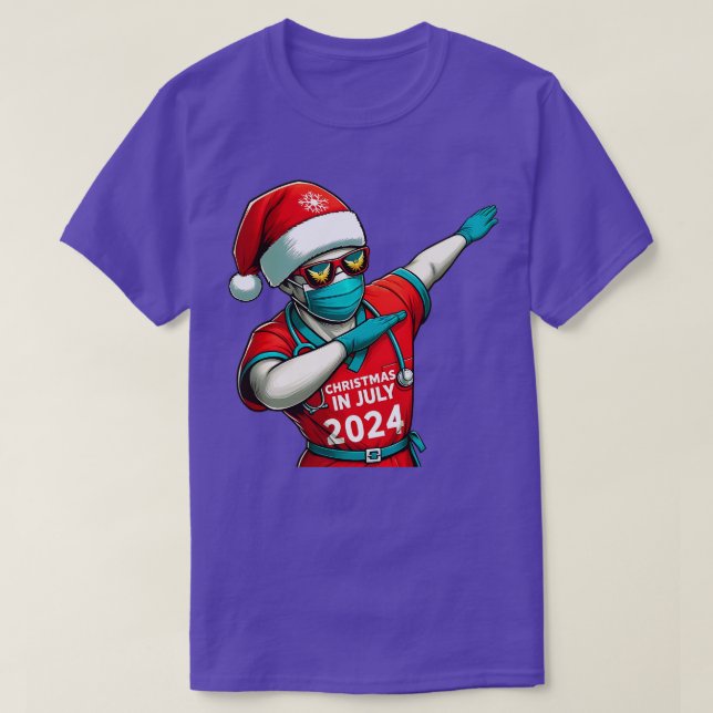 Summer Stethoscopes Nurses Festive July T-Shirt (Design Front)