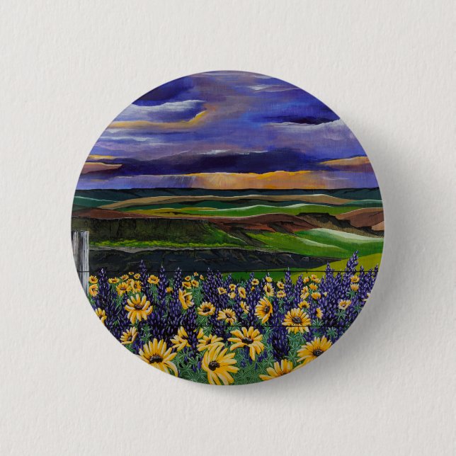 Summer Storm 6 Cm Round Badge (Front)