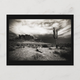 Summer Storm at the Superstition Mountains Postcard