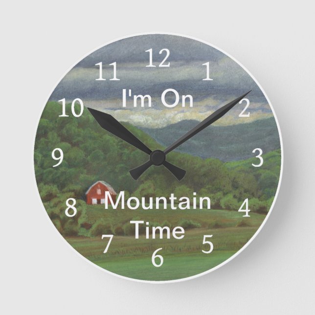 Summer Storm Round Clock (Front)