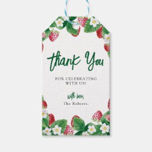 Summer Strawberry Baby Shower Berry Sweet  Gift Tags