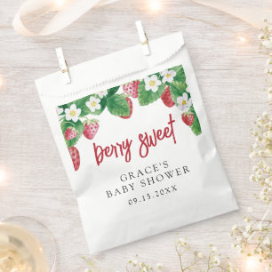 Summer Strawberry Baby Shower Favour Bags