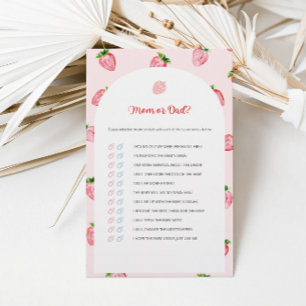 Summer Strawberry Mum Or Dad Baby Shower Game