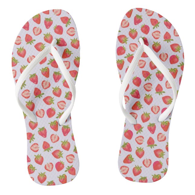 Summer Strawberry Pattern Jandals (Footbed)