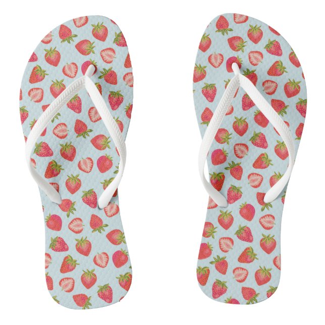 Summer Strawberry Pattern Jandals (Footbed)