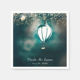 Summer String Lights Enchanted Wedding Reception Napkin