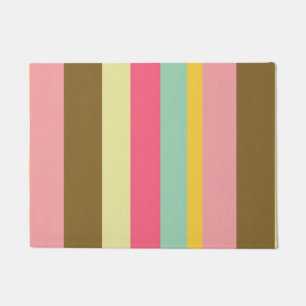 Summer Stripe Colour Palette Design Doormat
