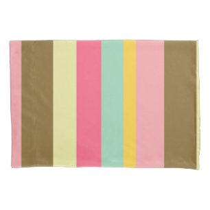 Summer Stripe Colour Palette Design Pillowcase