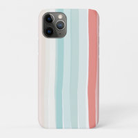 Summer stripes in coral and turquoise