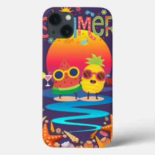 Summer Stuff Sunset Background iPhone 13 Case