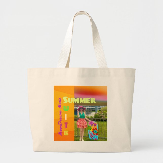 Summer Suite  Large Tote Bag (Front)