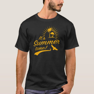 Summer Sun Beach Turquoise Sea Palm Trees Vacation T-Shirt