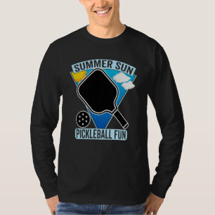 Summer Sun Pickleball Fun Summers Playing Pickebal T-Shirt