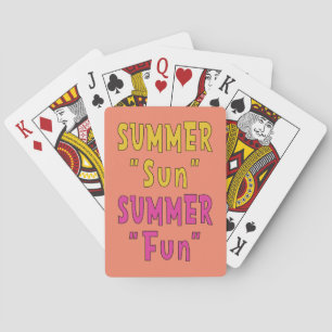 Summer Sun Summer Fun Playing Cards