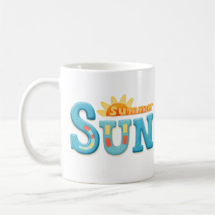 Summer Sun - Summer Sun with Bright Colors Coffee Mug