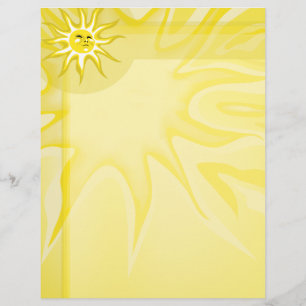 Summer Sun, Sunny Sunshine Letterhead
