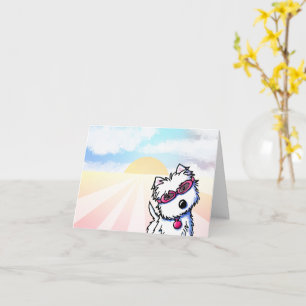 Summer Sun Westie Card