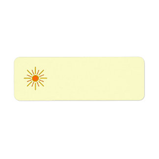 Summer sun. Yellow and orange.