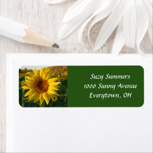 Summer Sunflower Address Label