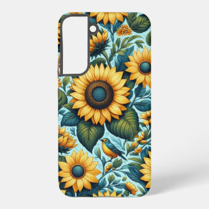 Summer/sunflower/bird Samsung Galaxy Case