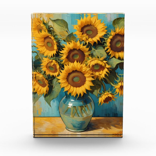 Summer Sunflower Photo Block (Front)
