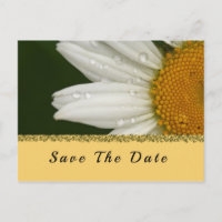 Summer Sunflower Save the Date Postcard