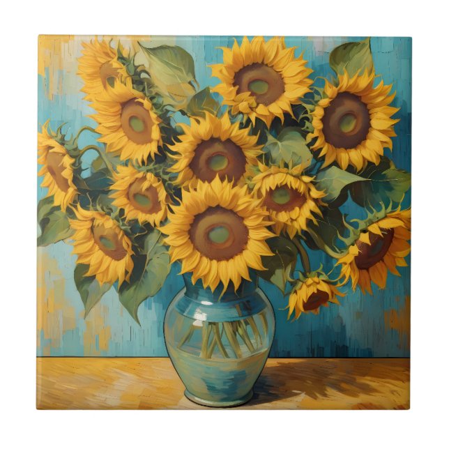 Summer Sunflower Tile (Front)