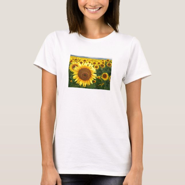Summer Sunflowers Ladies Spaghetti Top (Front)
