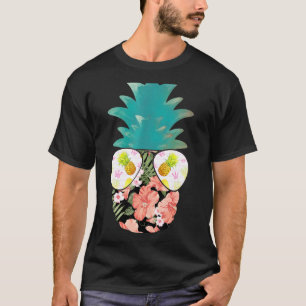 Summer Sunglasses Pineapple Aloha Beaches Hawaiian T-Shirt