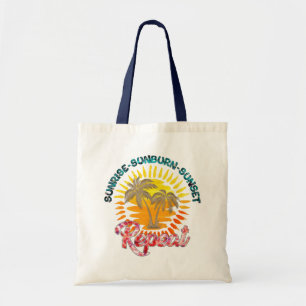 Summer Sunrise Beach Tote Bag Hello Summer