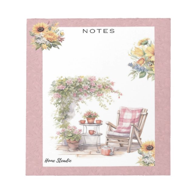 Summer Sunrise Blank Notepad (Front)