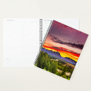 Summer Sunset at Snake River Overlook Planner