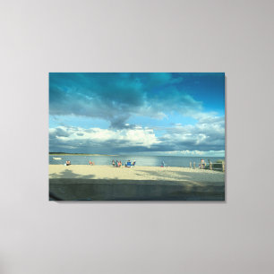 Summer Sunset Beach, Cape Cod Canvas Print