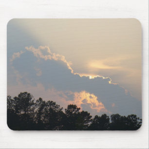 Summer Sunset Behind a Lonely Cloud Mouse Pad