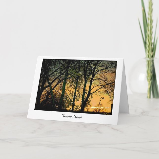 Summer Sunset Card (Front)