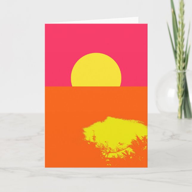 SUMMER SUNSET - Fine art Greeting cards (Front)