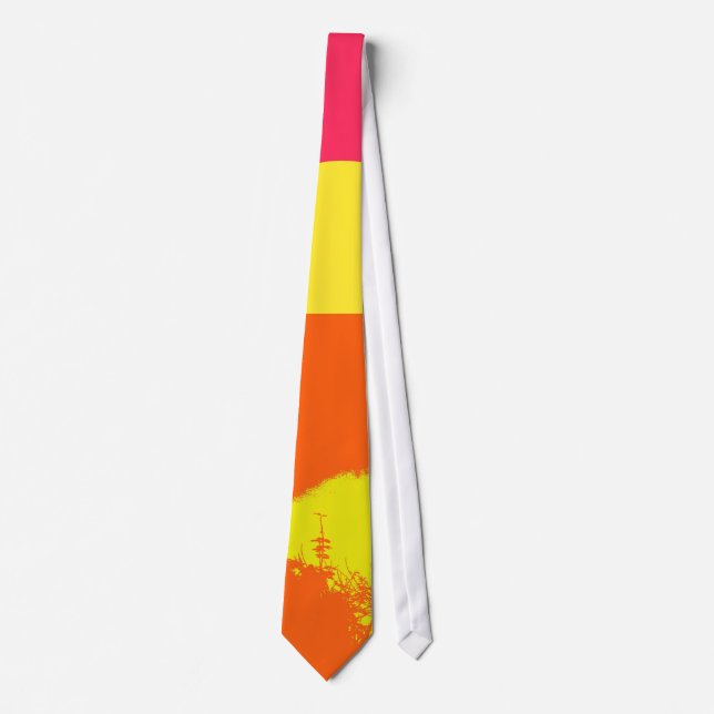 SUMMER SUNSET - Fine art Tie (Front)