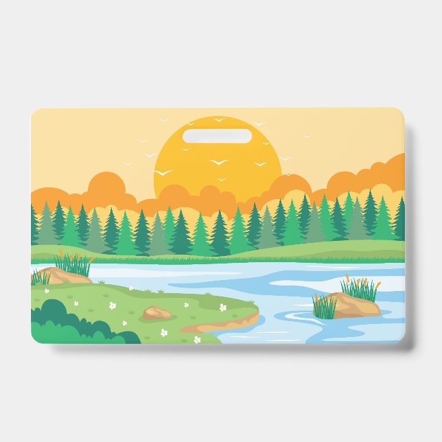 Summer Sunset ID Badge (Front)